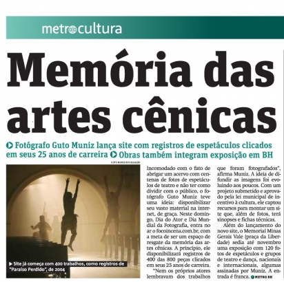 Memória da artes cênicas