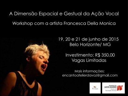 "A Dimens&atilde;o Espacial e Gestual da Voz" com  Francesca Della Monica